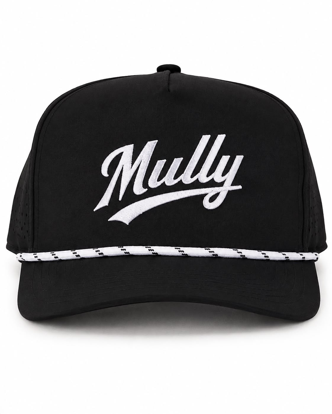 Mully Black White Cap