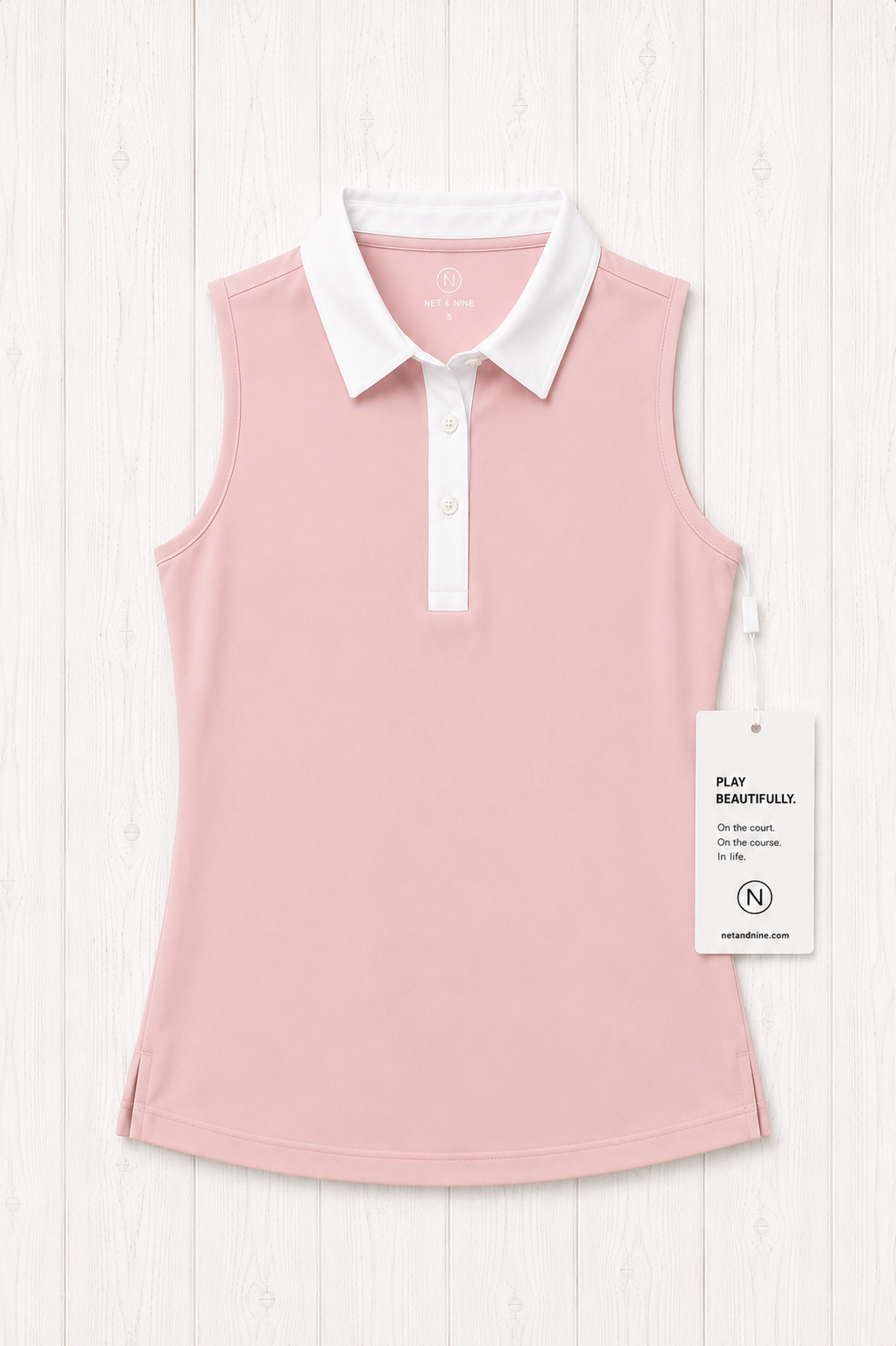 Soft Pink Solid Polo