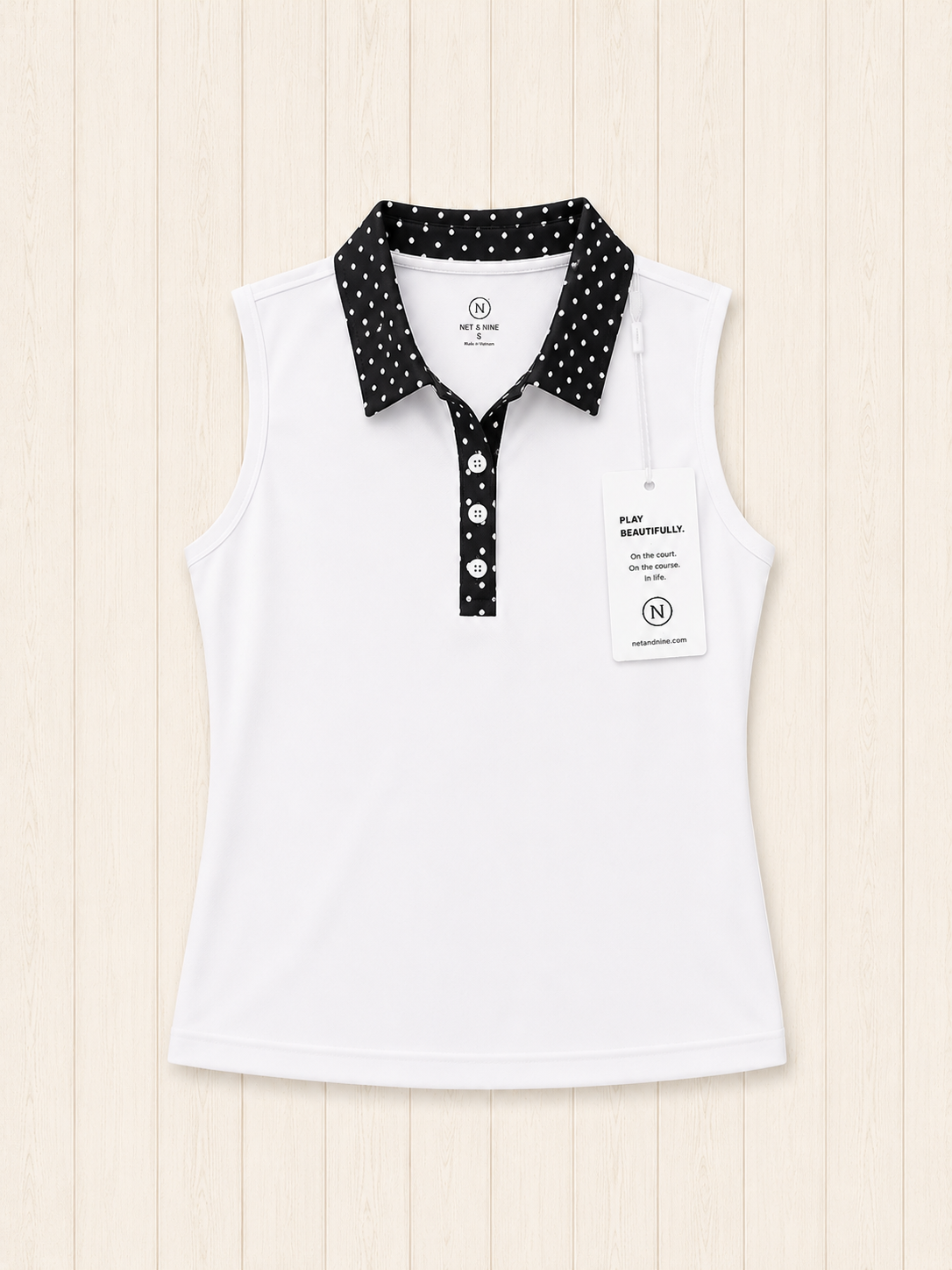 Black Polka Dot Polo