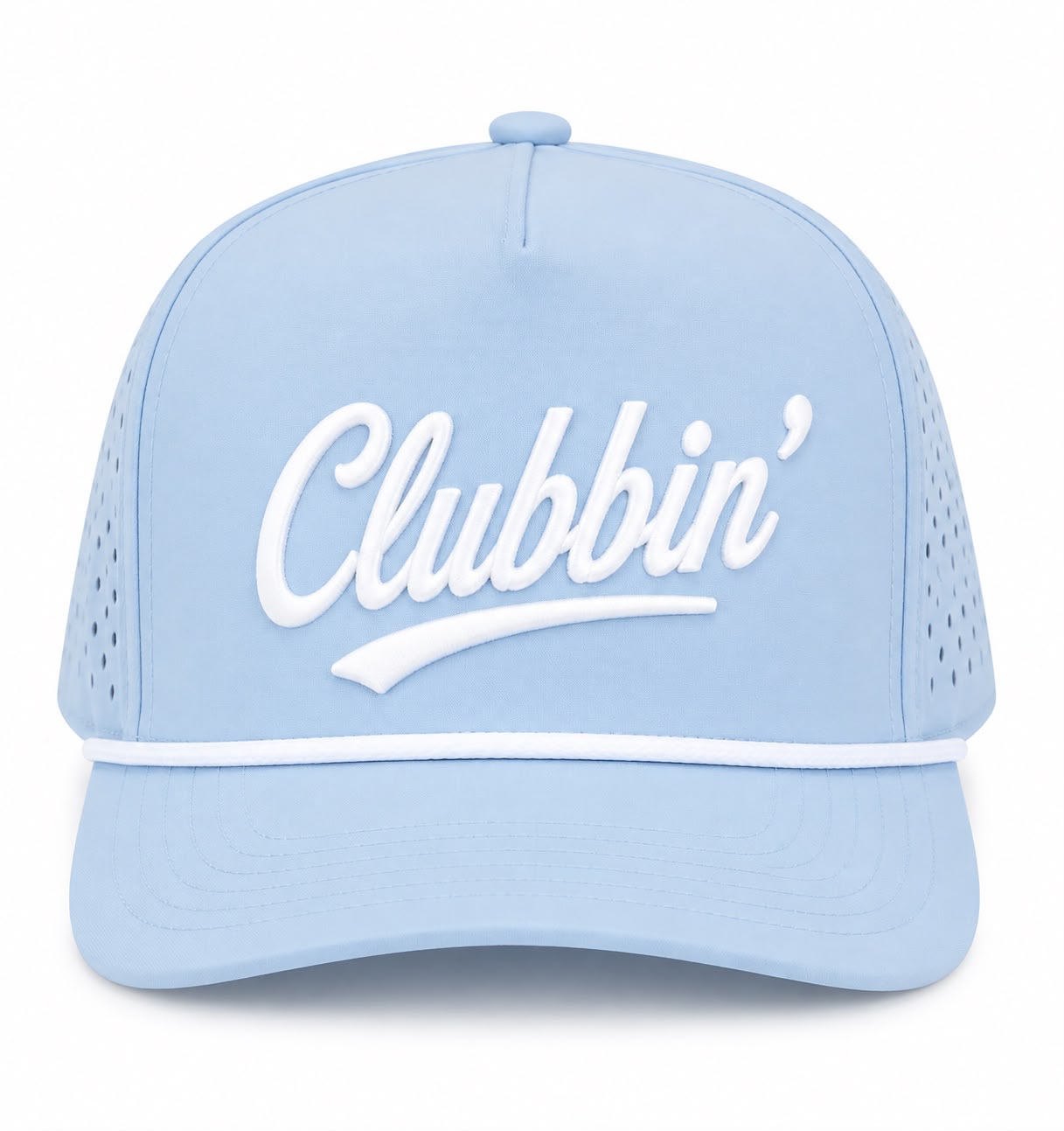 Clubbin Powder Blue White Cap
