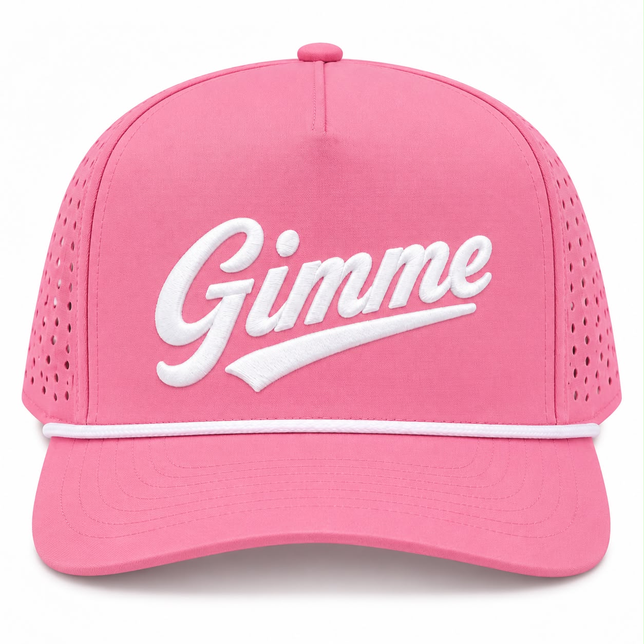 Gimme Soft Pink White Cap