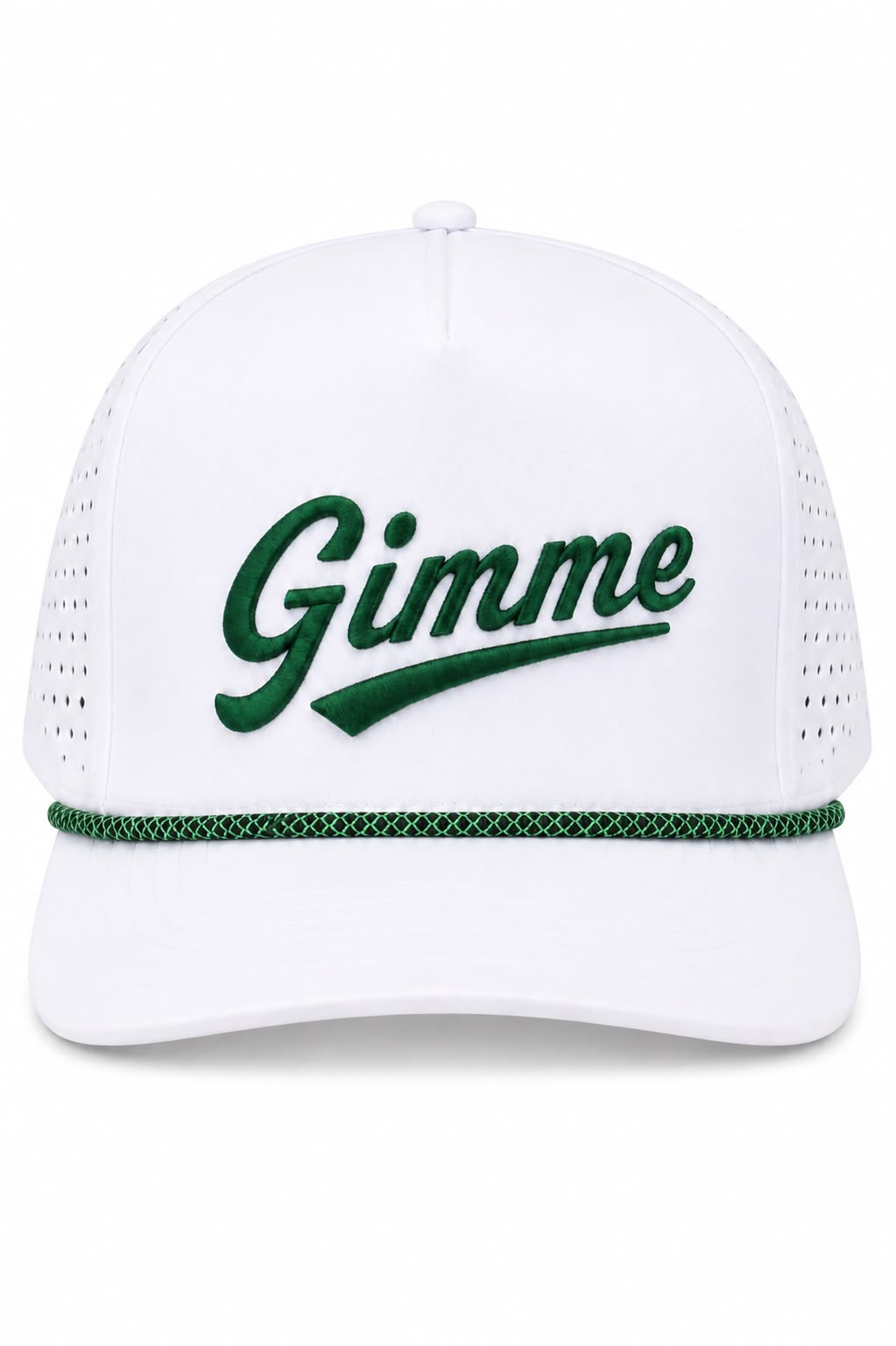 Gimme White Green Cap
