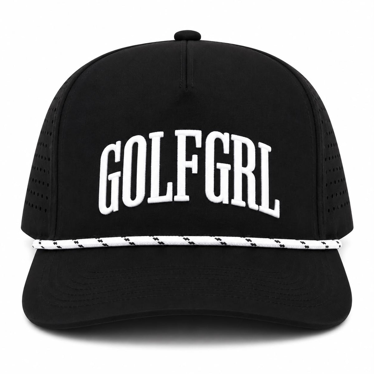 Golfgirl Black White Cap