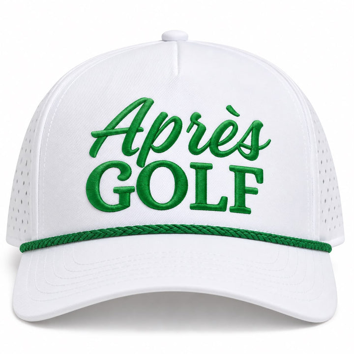 Apres White Green Cap