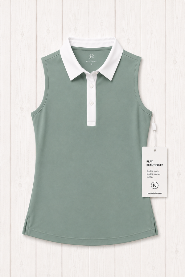 Coastal Sage Solid Polo