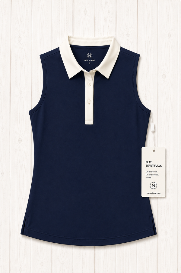 Deep Navy Solid Polo
