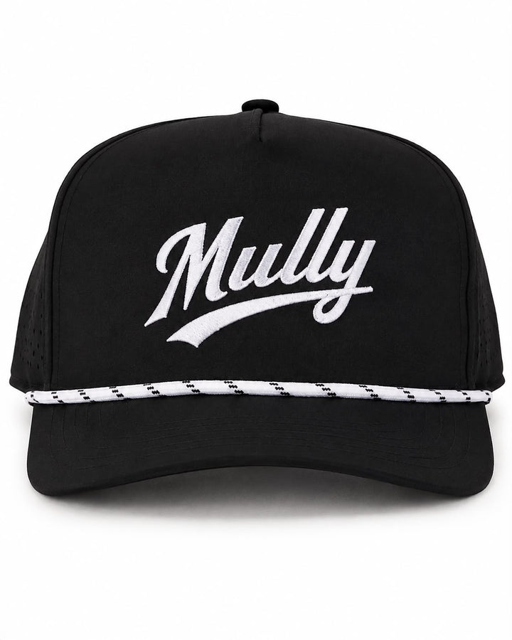 Mully Black White Cap