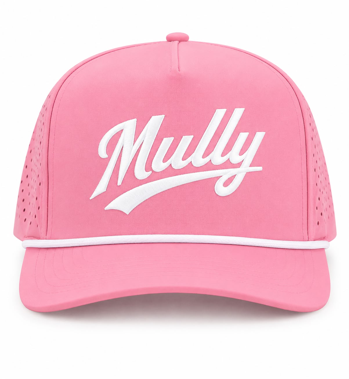 Mully Soft Pink White Cap