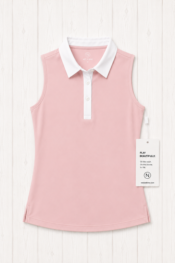 Soft Pink Solid Polo