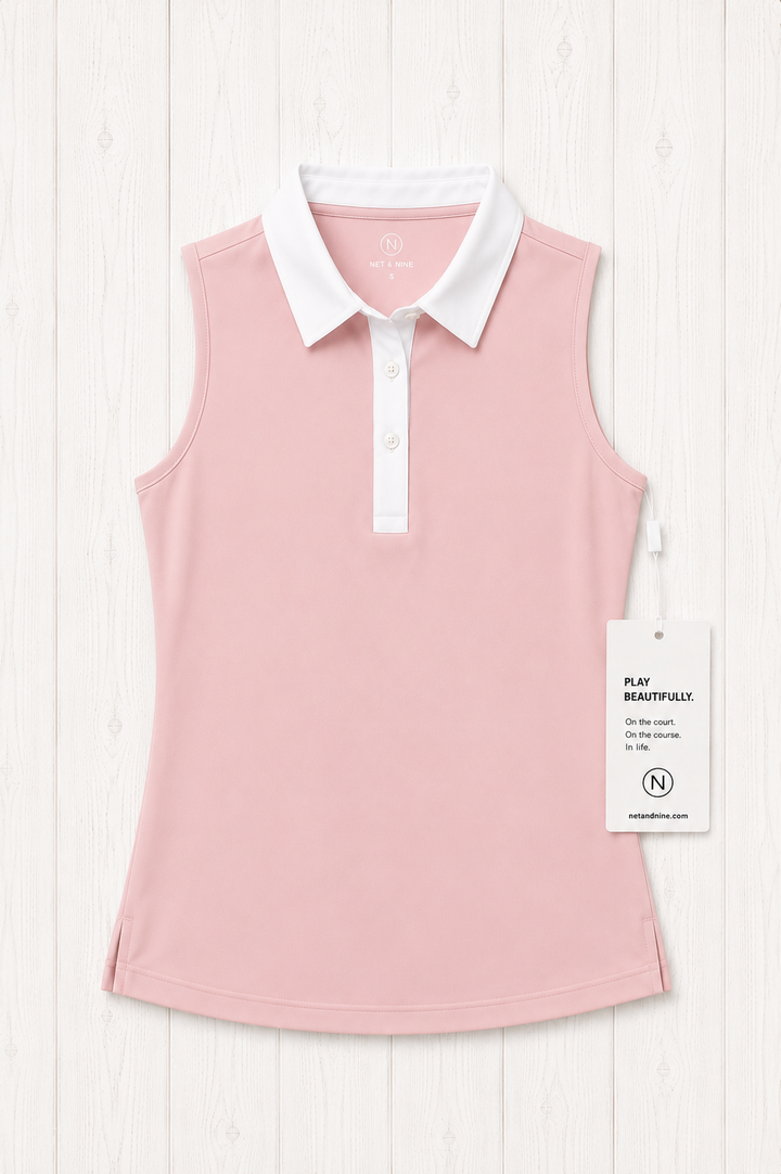Soft Pink Solid Polo