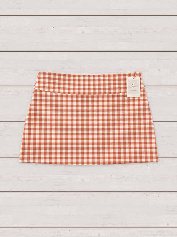Terra Cotta Straight Skort