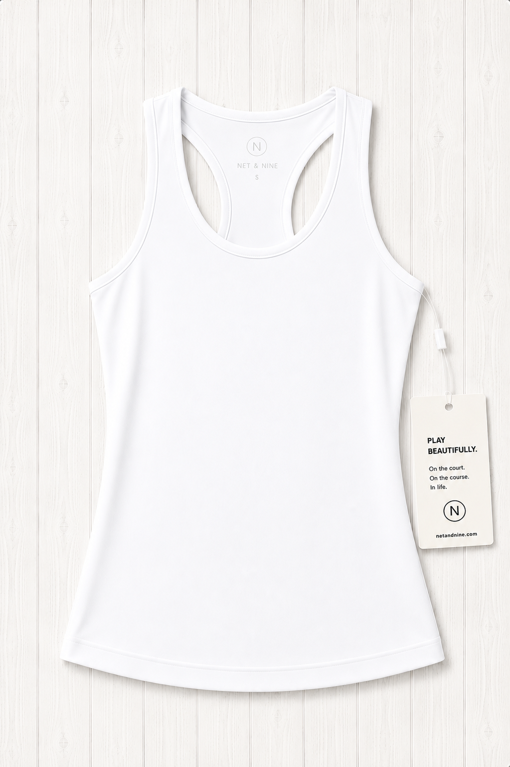 White Solid Tank