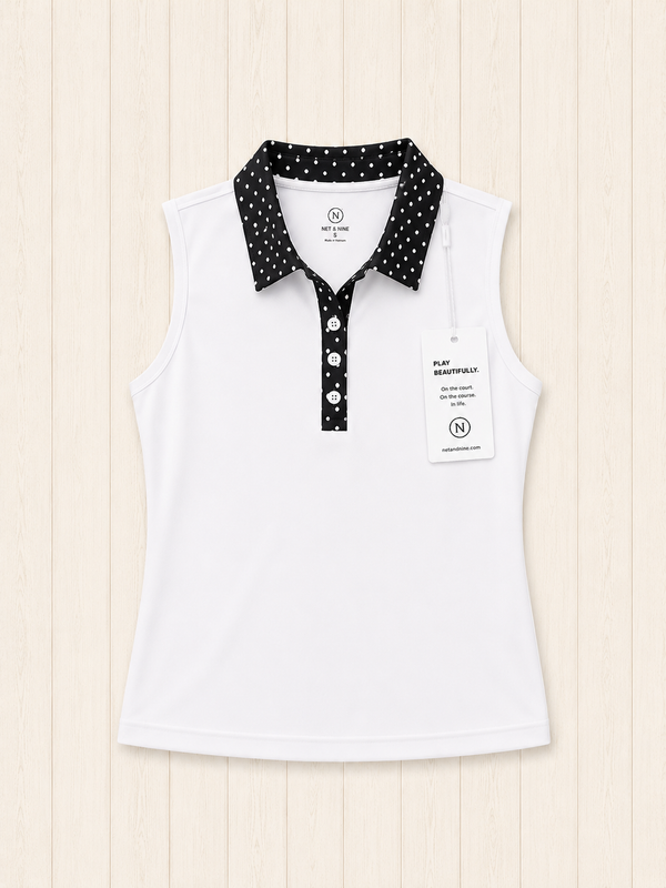 Black Polka Dot Polo