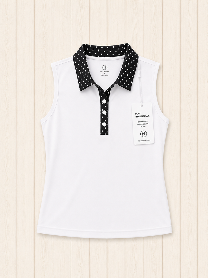 Black Polka Dot Polo