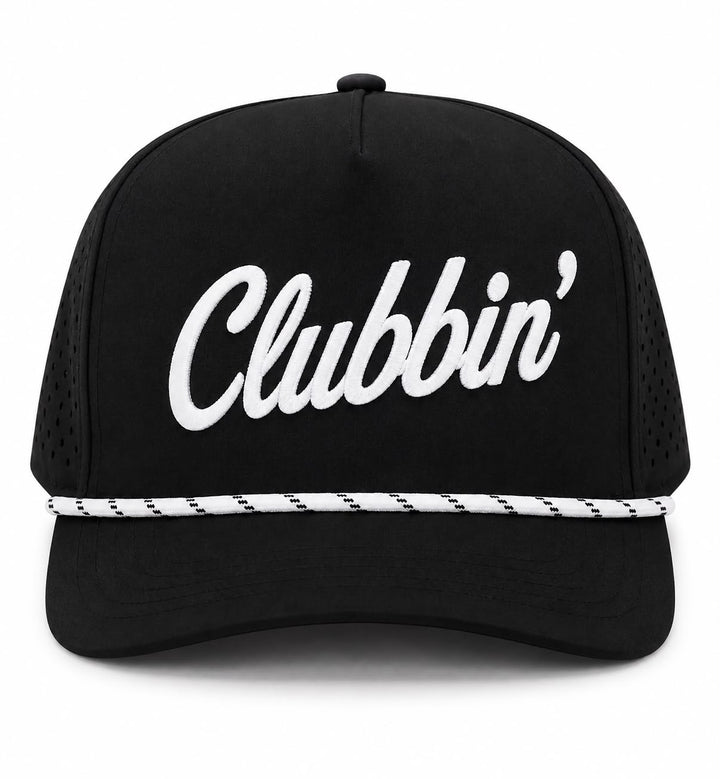 Clubbin Black White Cap