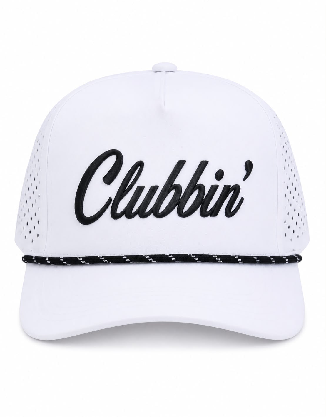 Clubbin White Black Cap