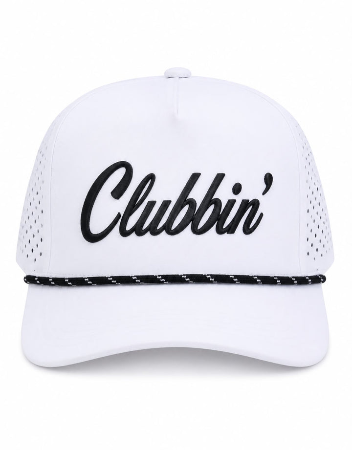 Clubbin White Black Cap