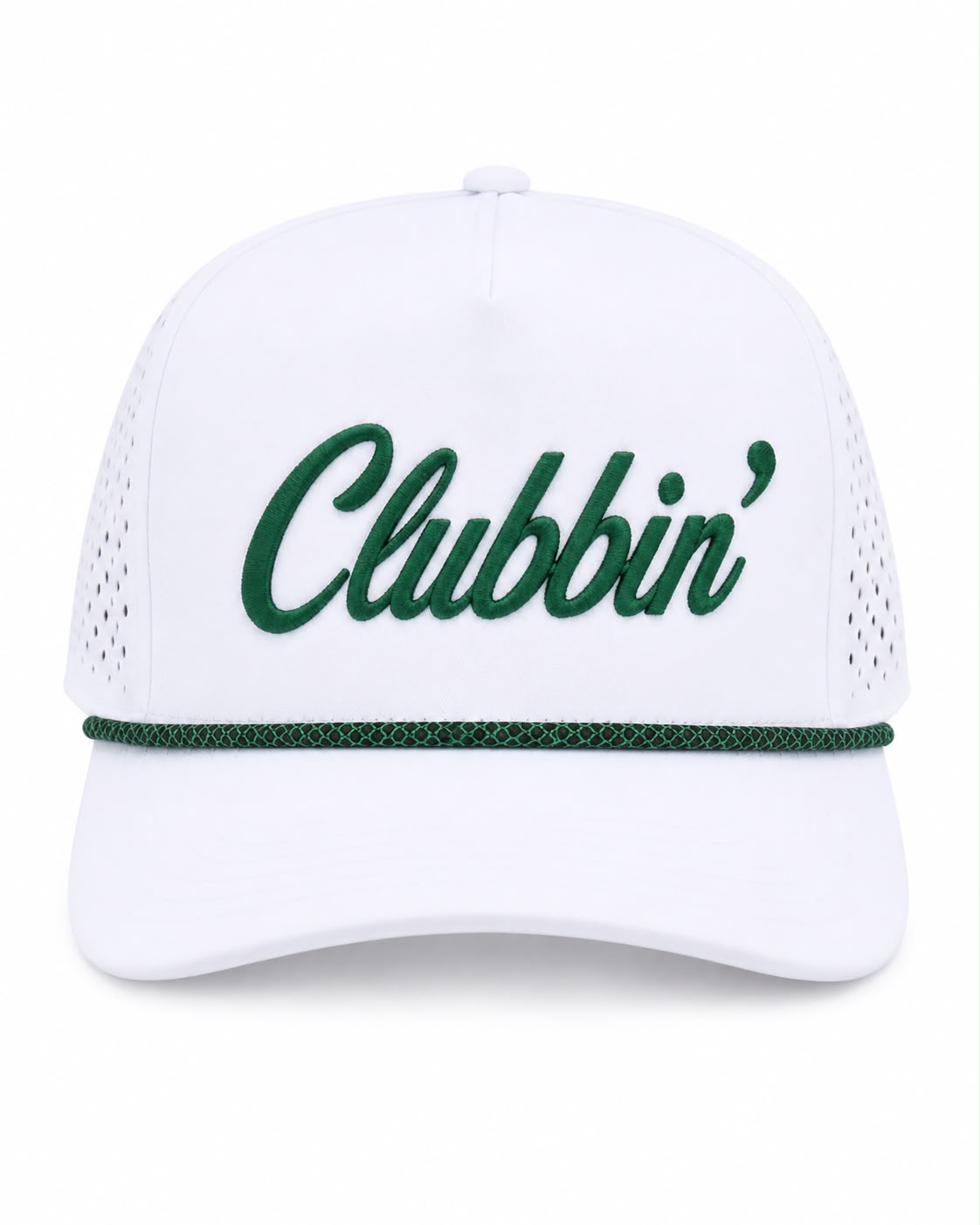 Clubbin White Green Cap