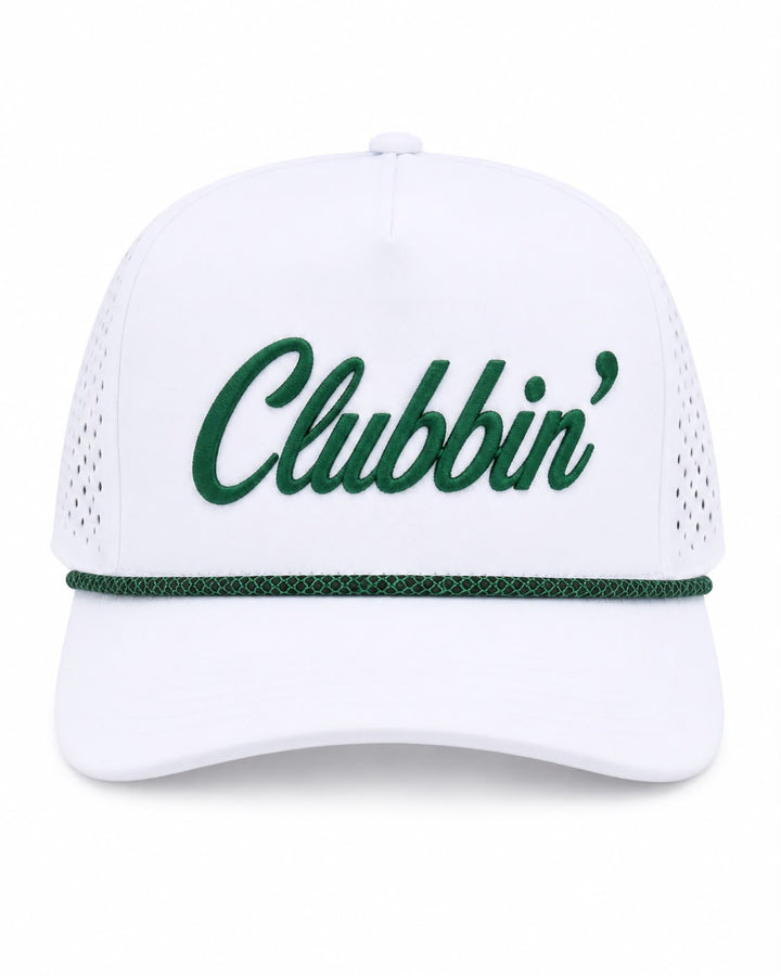 Clubbin White Green Cap
