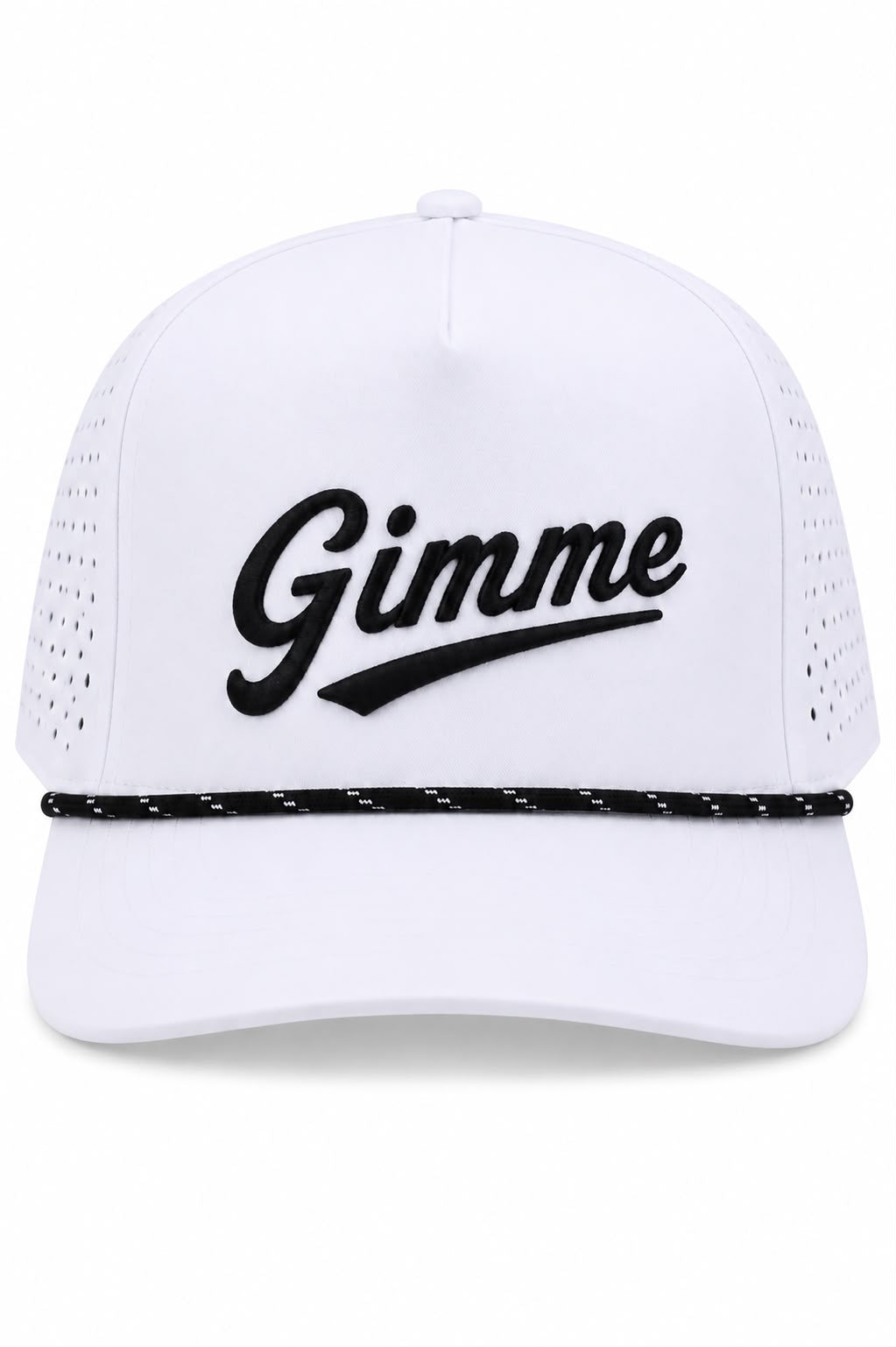 Gimme White Black Cap
