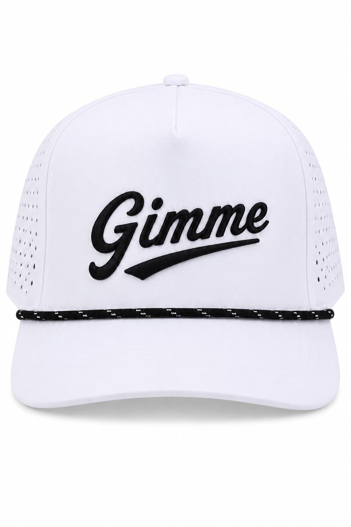 Gimme White Black Cap