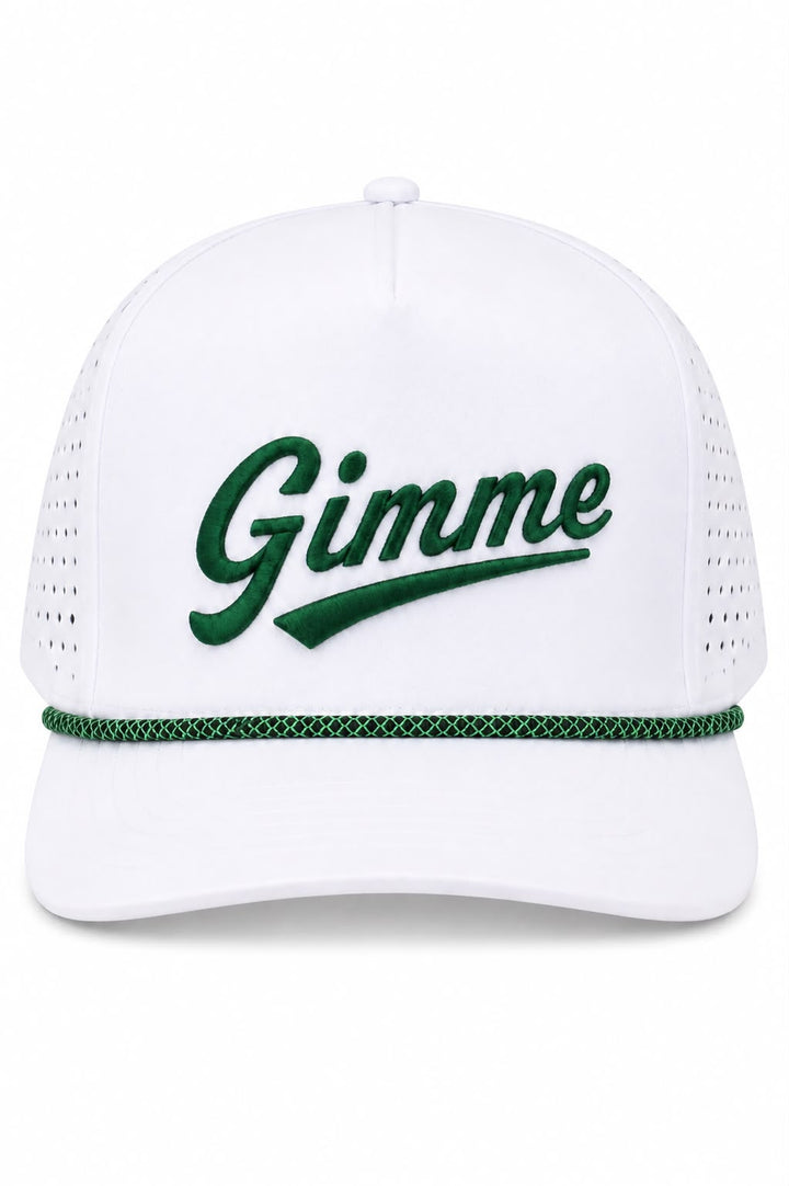 Gimme White Green Cap