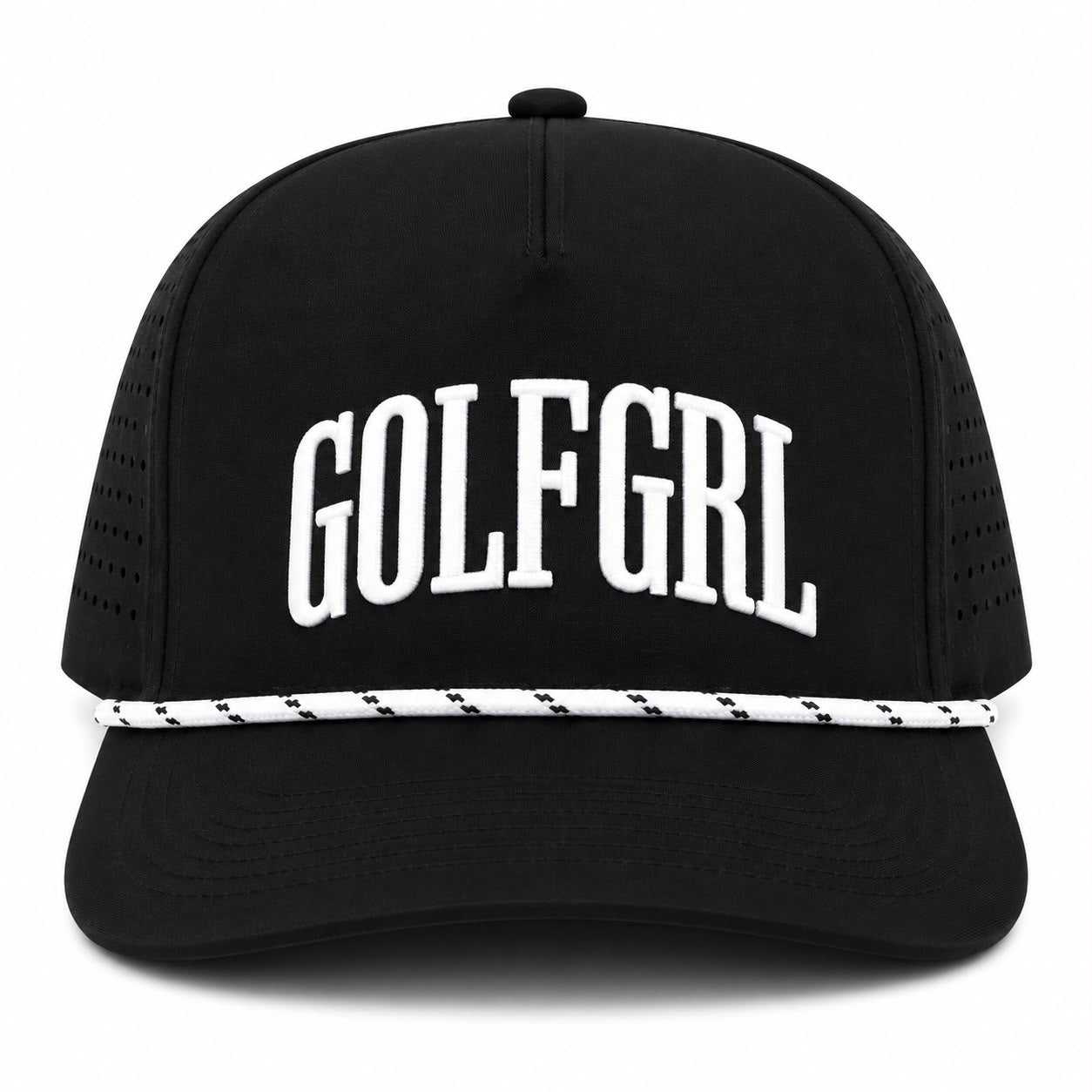 Golfgirl Black White Cap