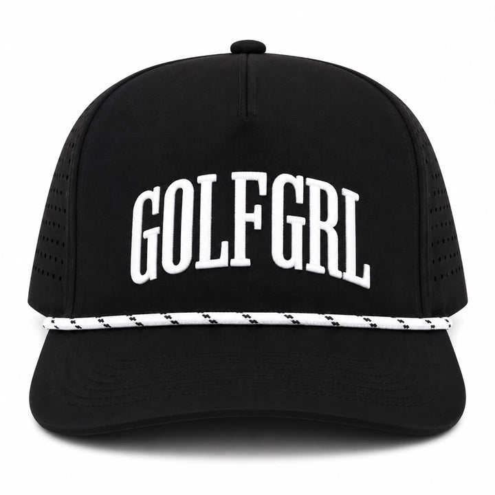 Golfgirl Black White Cap