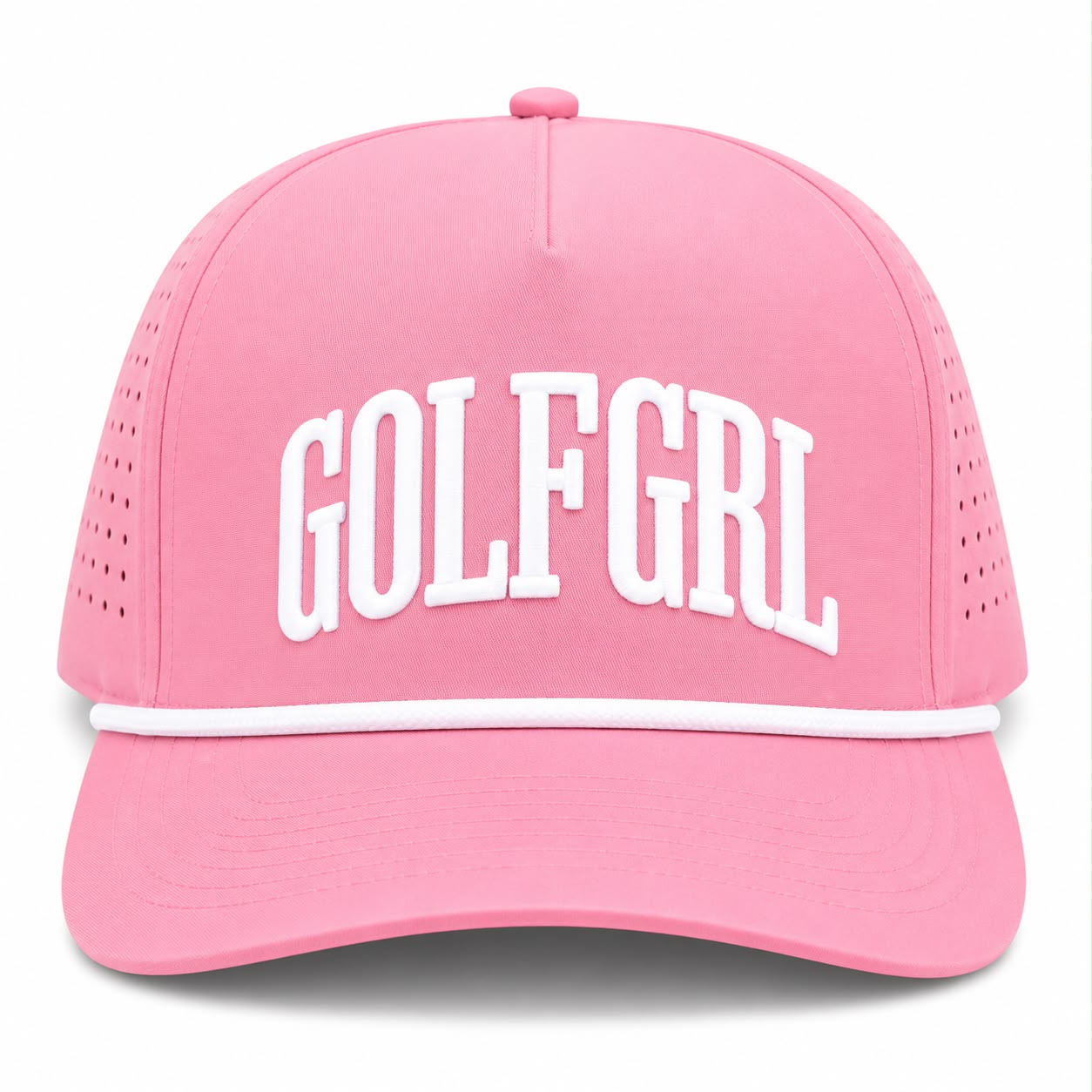 Golfgirl Soft Pink White Cap