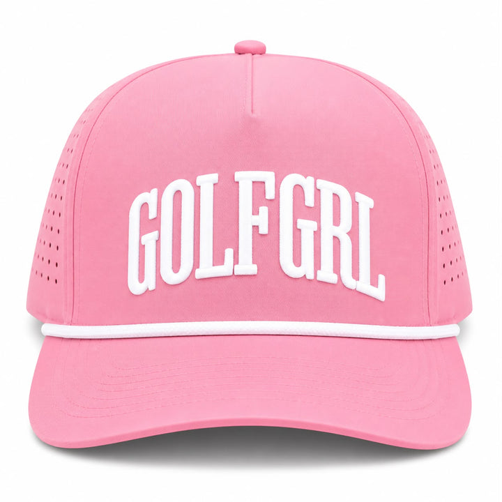 Golfgirl Soft Pink White Cap