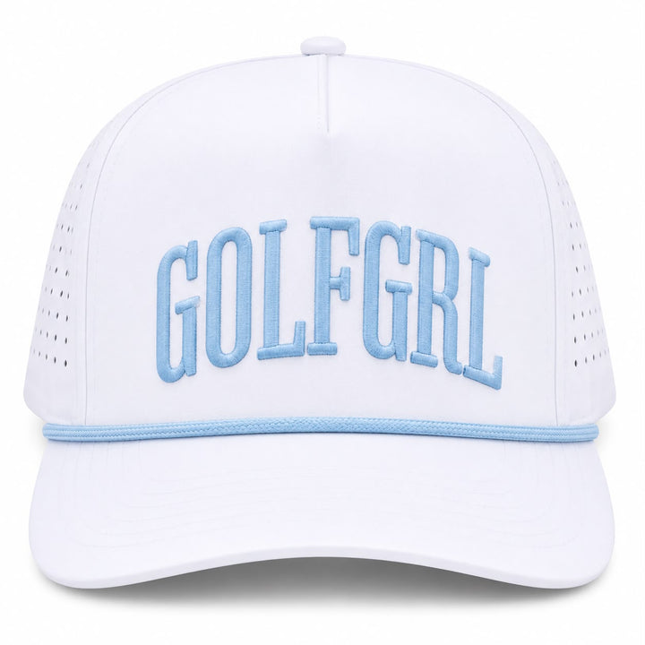 Golfgirl White Powder Blue Cap